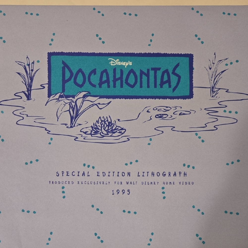 Disney Pocahontas Lithograph